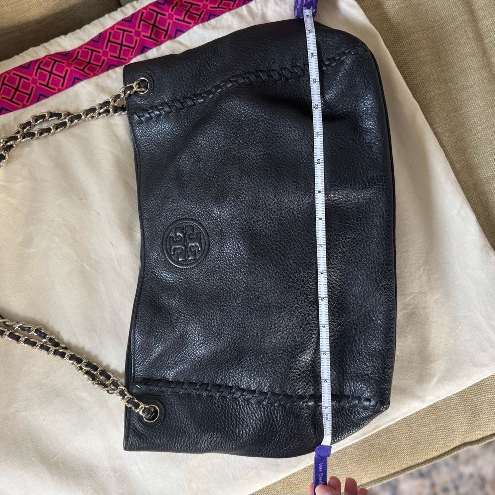 Tory Burch Black Leather Shoulder Bag - Picture 2 of 8